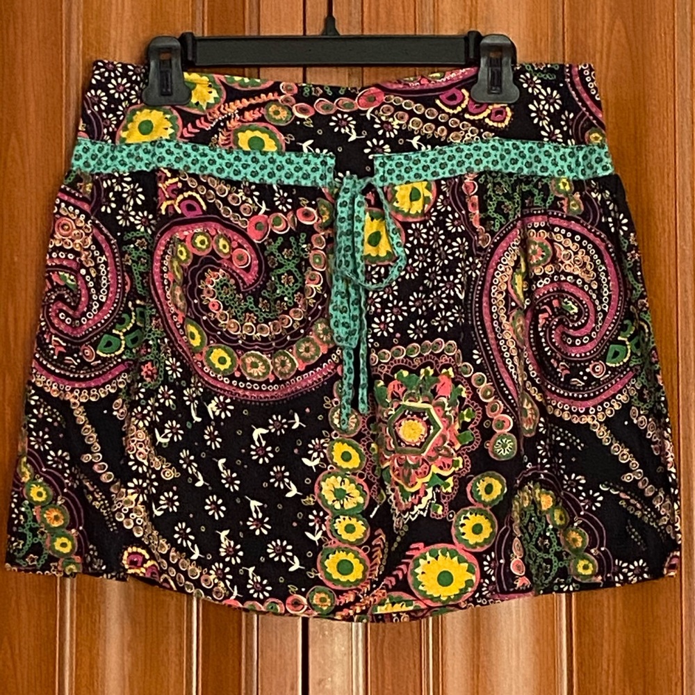 Fire Los Angeles Multicolor Mini Skirt Size Large